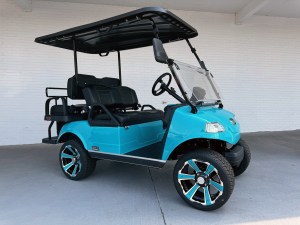 Sky Blue Evolution Pro Plus Golf Cart 01